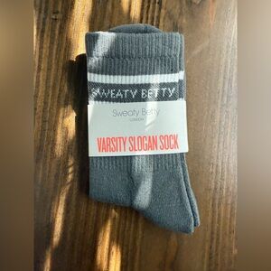 Sweaty Betty Varsity Slogan Socks - NWT